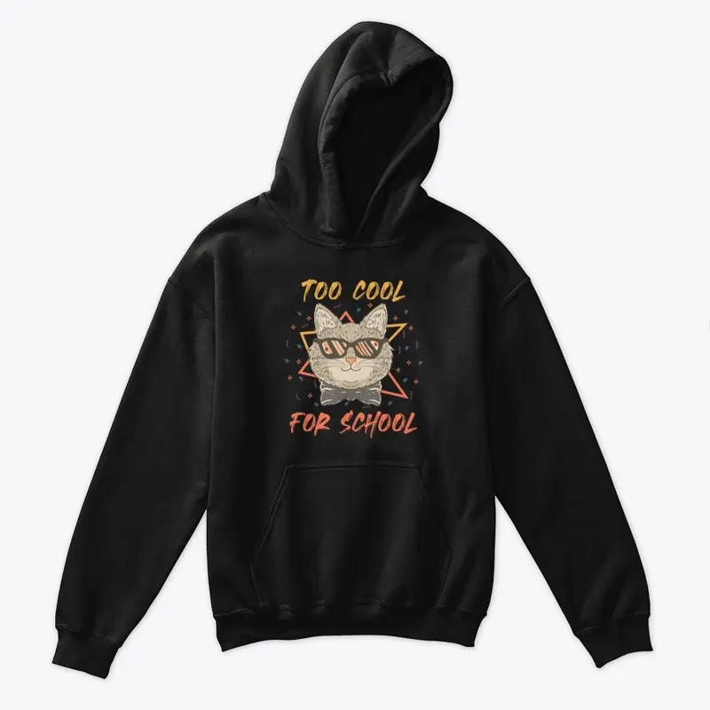 Too Cool for School Cat Design